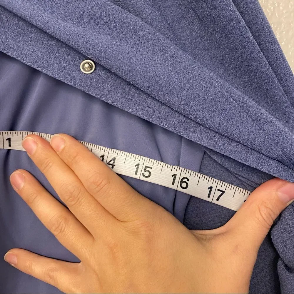 WEISSMAN Dance costume shirt leotard blue Mandarin overdress D11400 MA